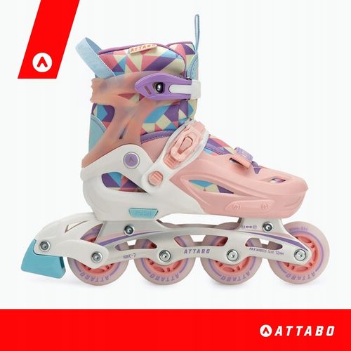 Łyżworolki dziecięce ATTABO Flashled regulowane r. 30-33 2w1 łyżwy i rolki na Arena.pl