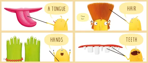 Książka dla dzieci - Pops i Boti uczą angielskiego - Części ciała i liczby na Arena.pl