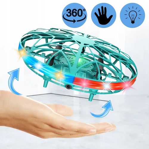 LATAJĄCY mini DRON UFO Dysk Kula Sterowany Ręką Dłonią ŚWIECĄCY LED IR na Arena.pl