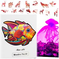 Puzzle drewniane ryba A4 141 elementów