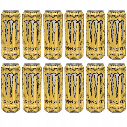 Monster Ultra Gold Napój energetyczny 500ml x12 na Arena.pl