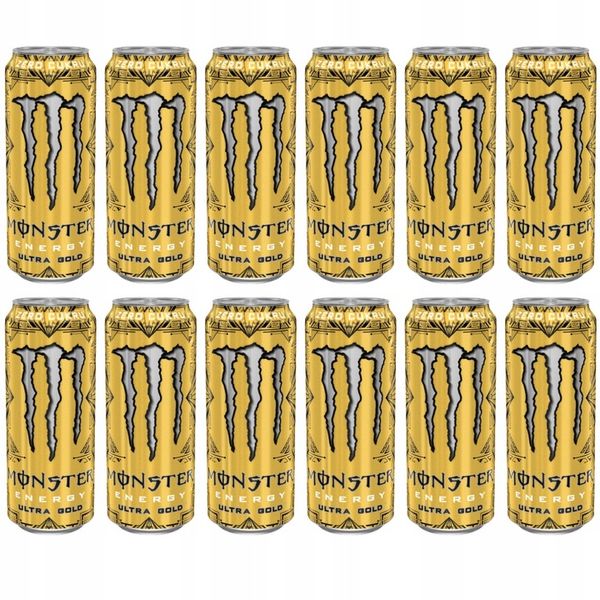 Monster Ultra Gold Napój energetyczny 500ml x12 zdjęcie 2