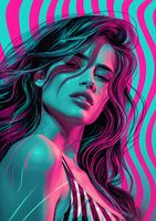 Plakat 21x29,7cm Neonowy Wzrok