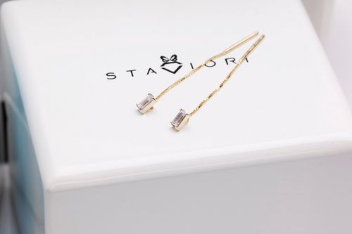 Złote kolczyki KYD0006 - Diament na Arena.pl