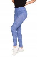 LEGGINSY DAMSKIE WYSOKI STAN A'LA JEANS GETRY WYGODNE MORAJ XXL NIEBIESKIE