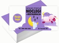 Wizytówki firmowe 200 szt WIELE WZORÓW do wyboru NOCLEGI