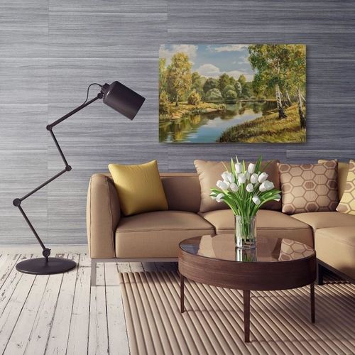 Obraz na płótnie - Canvas, Nad rzeką 40x30 na Arena.pl