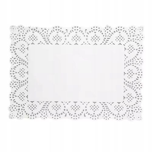 PODKŁAD PAPIEROWY AŻUROWY POD CIASTO TORT 25x35CM OZDOBNA SERWETKA na Arena.pl