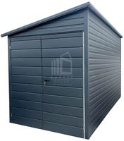 Domek Ogrodowy Schowek 2x5m Brama Dwuskrzydłowa Okno  Dach Spad ID689