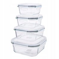 Zestaw pojemników szklanych na żywność Lunchbox Fresh Altom Design 4 szt