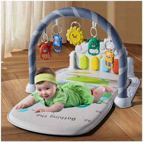 Mata Edukacyjna Interaktywna 3w1 z Pianinkiem Grzechotki dla Niemowląt 0+ na Arena.pl