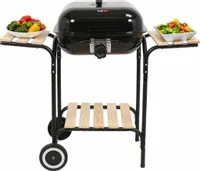 GRILL WĘGLOWY Z POKRYWĄ PÓŁKAMI REGULACJĄ RUSZTU