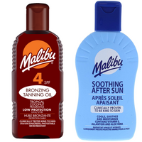 Malibu Olejek Do Opalania SPF4 200ml + Balsam Po Opalaniu 200ml
