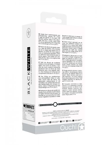 silicone ring gag   with adjustable bonded leather straps na Arena.pl