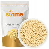Orzechy piniowe PINI 1 kg WYSOKA JAKOŚĆ PREMIUM ŚWIEŻE orzeszki PINIOLE