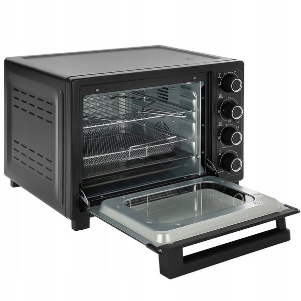 PIEKARNIK ELEKTRYCZNY 45L 2000W TERMOOBIEG ROŻNO GRILL SUSZARKA DO GRZYBÓW zdjęcie 11