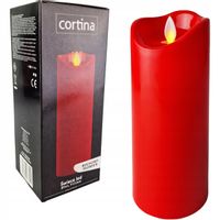 ŚWIECZKA LED WKŁAD DO ZNICZA RUCHOMY PŁOMIEŃ NA BATERIE ŚWIECA 17cm