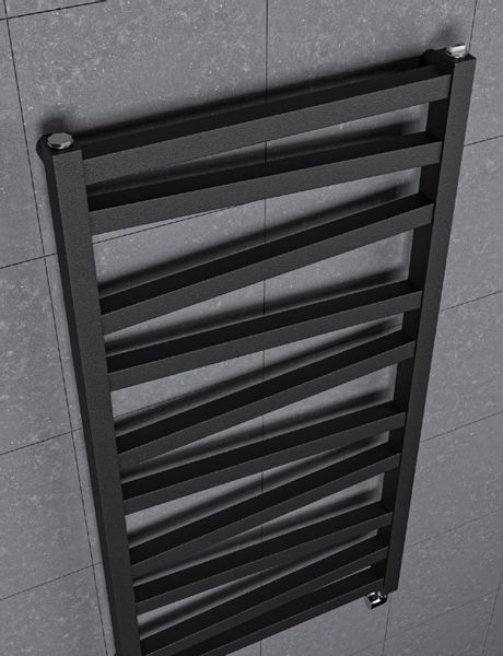 GRZEJNIK DEKORACYJNY LUNA 1190x500 CZARNY STR zdjęcie 5