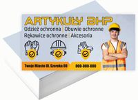 Wizytówki firmowe 200 szt WIELE WZORÓW do wyboru ARTYKUŁY BHP