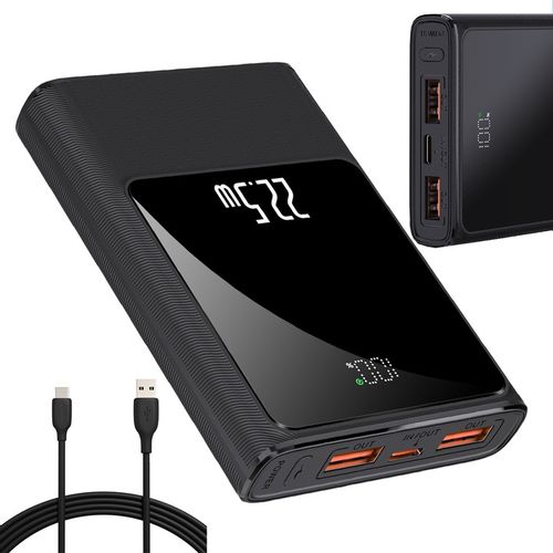 POWERBANK 10000MAH MOCNA SZYBKA ŁADOWARKA 22,5W 2XUSB A/USB-C WYŚWIETLACZ L na Arena.pl