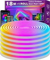 POWYSTAWOWY Taśma LED Neonowa LETIANPAI 18m, RGB, Synchronizacja Muzyki