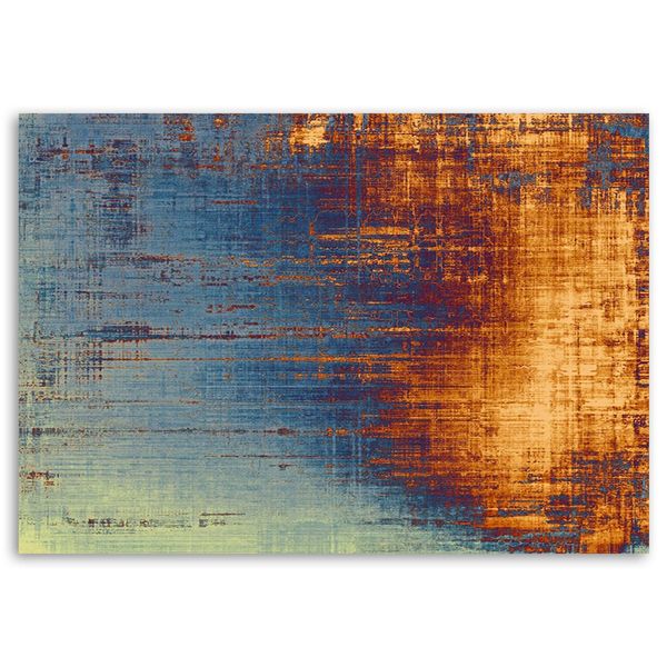 OBRAZ NA PŁÓTNIE Abstrakcja Miedż Metal zdjęcie 4