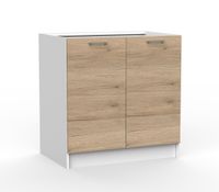 BRYGIDA szafka kuchenna 80 stojąca z drzwiczkami MATOWA