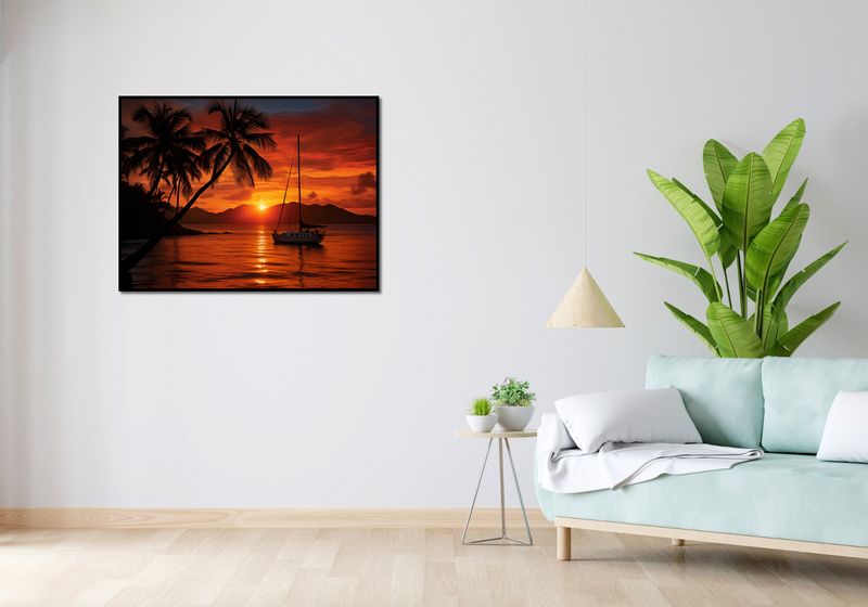 Plakat 100x75cm Tropikalny Zachód zdjęcie 4