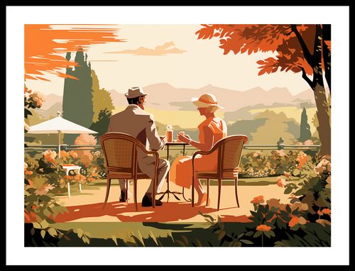 Plakat 55x40cm Retro Randka na Arena.pl