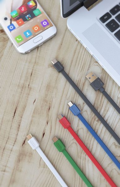 Kabel allocacoc USBcable microUSB Flat - biały zdjęcie 5