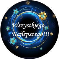 Opłatek na tort Urodziny 18 30 40 50 Happy Birthday Wszystkiego Najlepszego