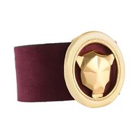 skórzana bransoletka z głową tygrysa w okręgu (lv23/zim/110au)