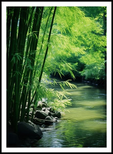 Plakat 64x90cm Spokój Bambusów zdjęcie 3