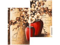 70X50CM OBRAZ KWIATY WAZONIE STORCZYKI ŚCIAN