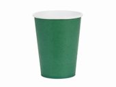 Kubeczki papierowe Basic zielone ciemne butelkowe, 250 ml 6 szt.