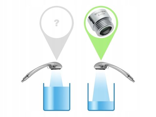 PERLATOR PRYSZNICOWY metalowy do SŁUCHAWKA PRYSZNICOWA -62% WODY 6 na Arena.pl