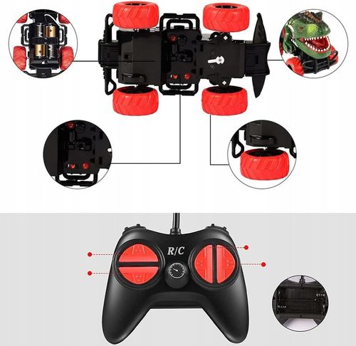 AUTO ZDALNIE STEROWANE SAMOCHÓD DINOZAUR RC LED na Arena.pl