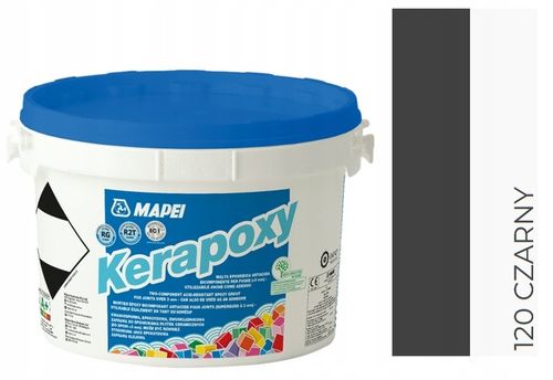 MAPEI fuga Epoksydowa Kerapoxy 120 CZARNY 2kg do klejenia płytek kamienia na Arena.pl
