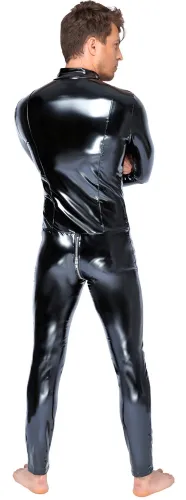 black level kombinezon męski xl czarny lakierowany z 3-kierunkowym zamkiem na Arena.pl