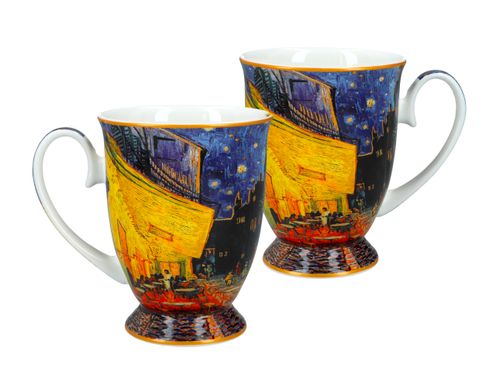 Kpl. 2 kubków w sercu - V. van Gogh, Taras kawiarni nocą (CARMANI) na Arena.pl