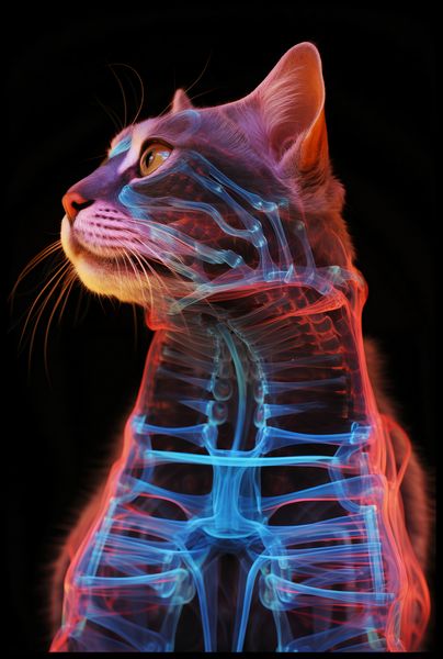 Plakat 61x91,5cm Anatomia Kota zdjęcie 2