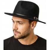 KAPELUSZ FILCOWY PANAMA FEDORA DAMSKI MĘSKI