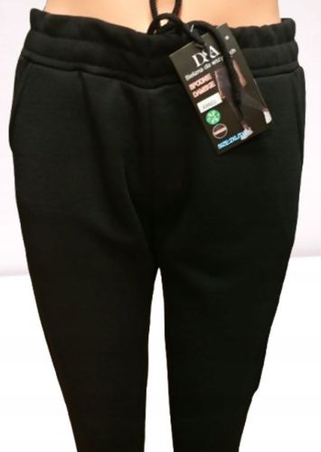 SPODNIE DRESOWE ocieplane damskie z kieszeniami THERMO czarne 2XL na Arena.pl