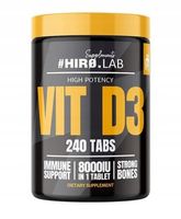 Suplement diety HIRO.LAB Vitamin D3 8000IU - 240tabs tabletki 240 szt.