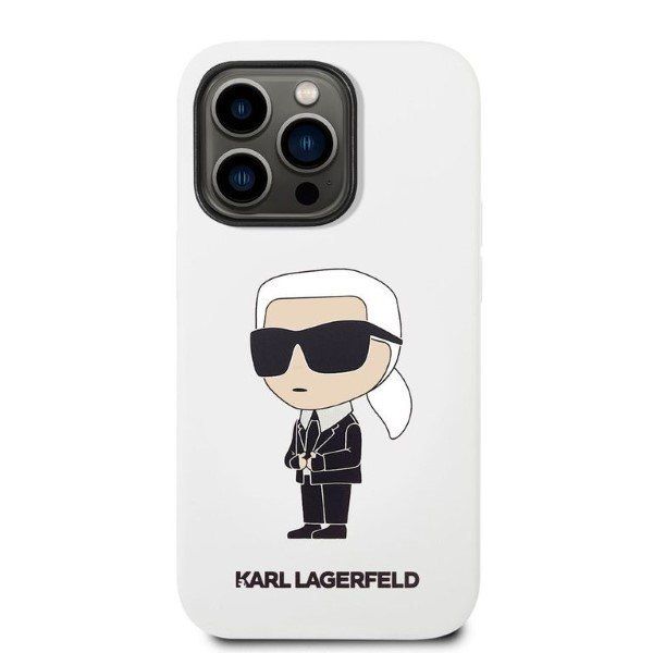 Karl Lagerfeld KLHCP14LSNIKBCH iPhone 14 Pro 6,1" hardcase biały/white zdjęcie 3