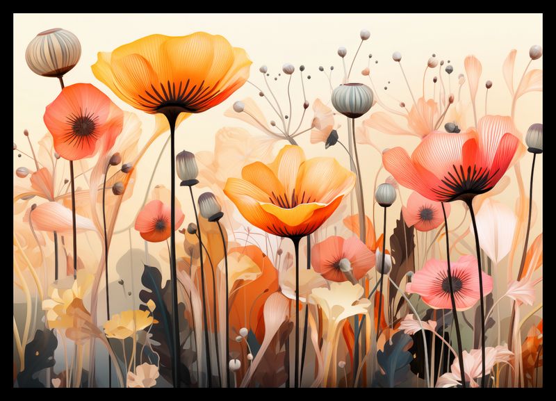 Plakat 42x29,7cm Taneczne Maki zdjęcie 2