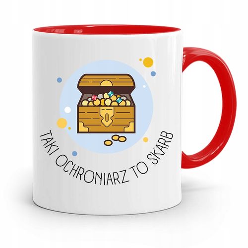 Dla Ochroniarza Stróża Kubek Czerwony Na Prezent Z Nadrukiem Ze Zdjęciem na Arena.pl