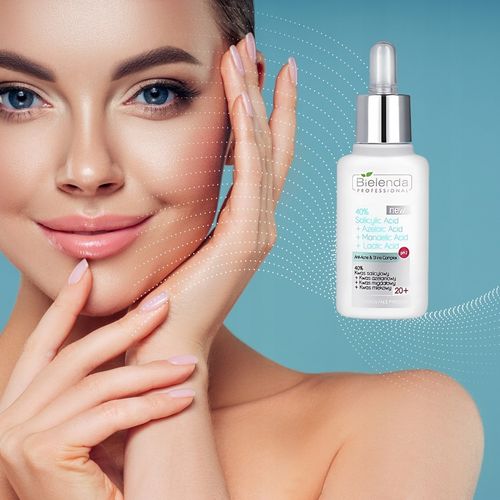 BIELENDA Kwas Salicylowy Azelainowy Migdałowy Mlekowy do Twarzy 40% 30ml na Arena.pl