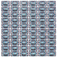 60x Plomby gwarancyjne stickery hologram z numerami naklejki 25x15 VOID