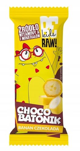 Batony owocowe dla dzieci BeRAW Kids do szkoły przekąska mix smaków 16x25g na Arena.pl